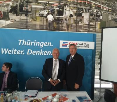 15.-16.06.2014 - mit dem Vorsitzenden der Wirtschaftlichen Sprecher der CDU Landtagsfraktion Bayern Erwin Huber 